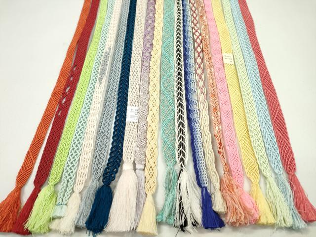 平和屋着物＊夏物　和装小物　帯締め20本セット　レース織　金糸　未使用あり　逸品　CABJ1394ju