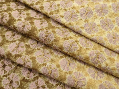 平和屋着物●紬　反物　蜘蛛絞り　漢方染　着尺　逸品　未使用　CABJ1399ju