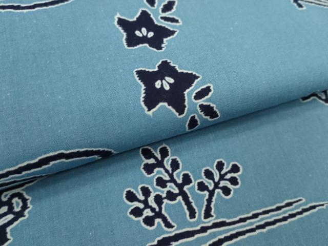 平和屋着物＊夏物　浴衣　反物　御所解文　綿　着尺　逸品　未使用　CABJ1413ju