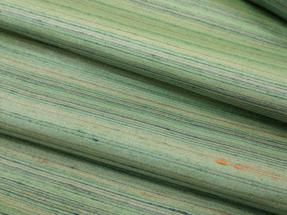 平和屋着物●彩雲紬　反物　シャンタン風　横段文　着尺　逸品　未使用　CABJ1430ju