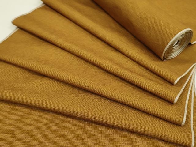 平和屋着物●本場黄八丈　綾織　紬　反物　霞文　着尺　逸品　未使用　CABJ1435ju