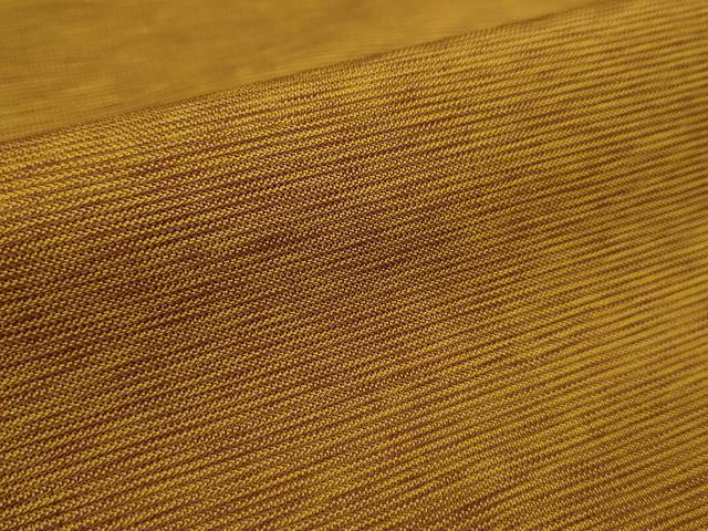 平和屋着物●本場黄八丈　綾織　紬　反物　霞文　着尺　逸品　未使用　CABJ1435ju