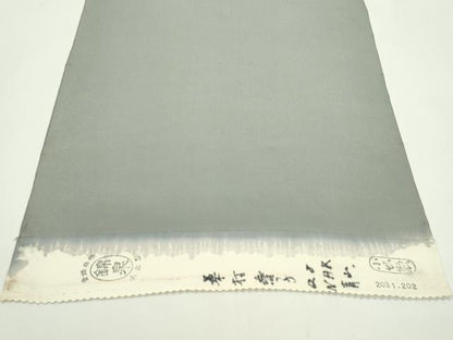 平和屋着物●名古屋帯　反物　友禅　蝶　金通し地　逸品　未使用　CABJ1455ju