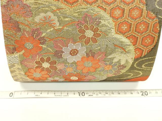 平和屋着物▼和装小物　和装バッグまとめて３点　ハンドバッグ　佐賀錦　螺鈿　蝶　雲重ね流水吉祥花文　金彩　逸品　CABJ1460ju