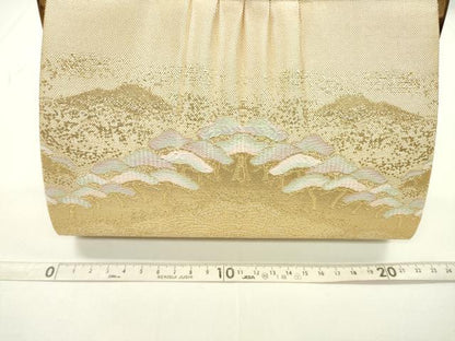 平和屋着物▼和装小物　和装バッグまとめて３点　ハンドバッグ　佐賀錦　菱吉祥文　遠山松文　流水花文　金糸　逸品　CABJ1468ju