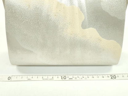 平和屋着物▼和装小物　和装バッグまとめて３点　ハンドバッグ　道長　銀糸　逸品　CABJ1481ju