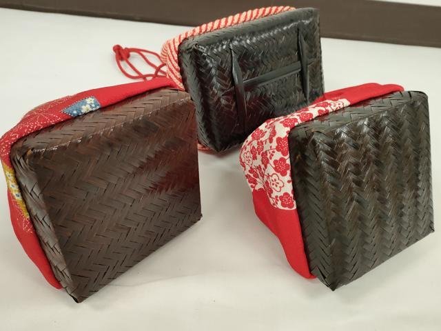 平和屋着物▼夏物　和装小物　和装バッグ　籠巾着まとめて５点　浴衣　縮緬　ビーズ　スパンコール　絞り　枝梅文など　逸品　CABJ1487ju