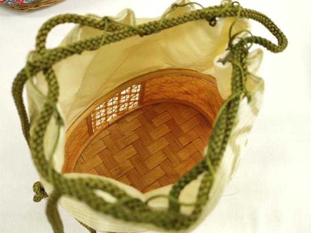 平和屋着物▼夏物　和装小物　和装バッグ　籠巾着まとめて５点　浴衣　縮緬　枝梅　扇梅文　舞花文など　逸品　CABJ1492ju