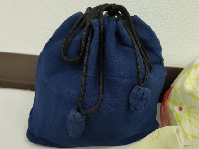 平和屋着物▼和装小物　和装バッグ　巾着まとめて５点　浴衣　花　リバーシブル　綿　縮緬など　逸品　CABJ1499ju