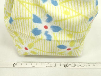 平和屋着物▼和装小物　和装バッグ　巾着まとめて５点　浴衣　花　梅　リバーシブル　綿　逸品　CABJ1502ju