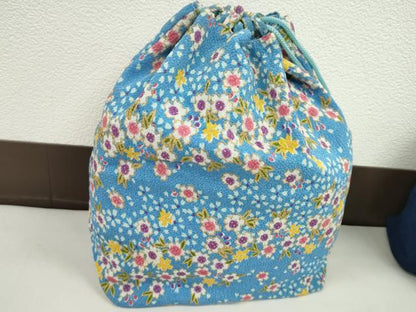 平和屋着物▼和装小物　和装バッグ　巾着まとめて５点　浴衣　うさぎ　花　万筋　リバーシブル　縮緬　綿など　逸品　CABJ1506ju