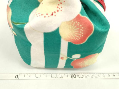 平和屋着物▼和装小物　和装バッグ　巾着まとめて５点　浴衣　金魚　花　リバーシブル　綿　逸品　CABJ1509ju