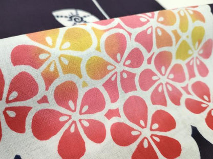 平和屋着物＊夏物　浴衣　反物　枝花文　綿　着尺　逸品　未使用　CABJ1520ju