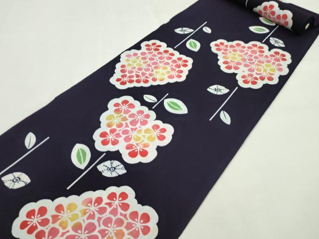 平和屋着物＊夏物　浴衣　反物　枝花文　綿　着尺　逸品　未使用　CABJ1520ju