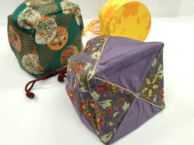 平和屋着物▼和装小物　和装バッグ　巾着まとめて５点　更紗花蝶文　雪輪麻の葉花文　金襴　縮緬　袴　浴衣　未使用あり　逸品　CABJ1539ju