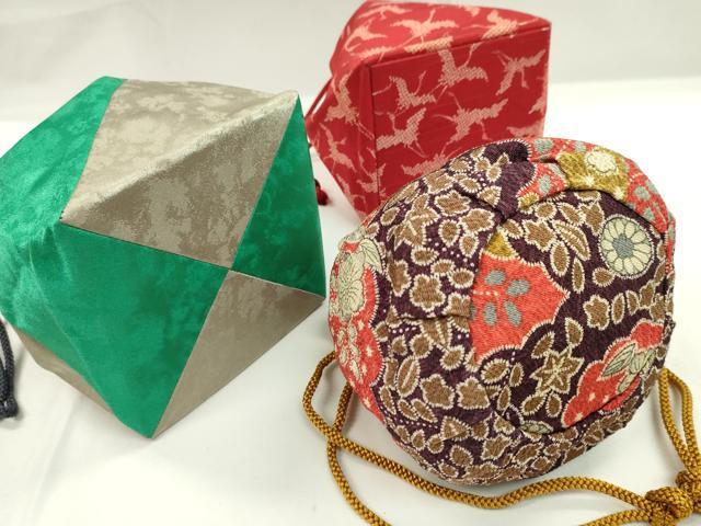 平和屋着物▼和装小物　和装バッグ　巾着まとめて５点　辻ヶ花　飛鶴　花蝶文　縮緬　袴　浴衣　逸品　CABJ1540ju