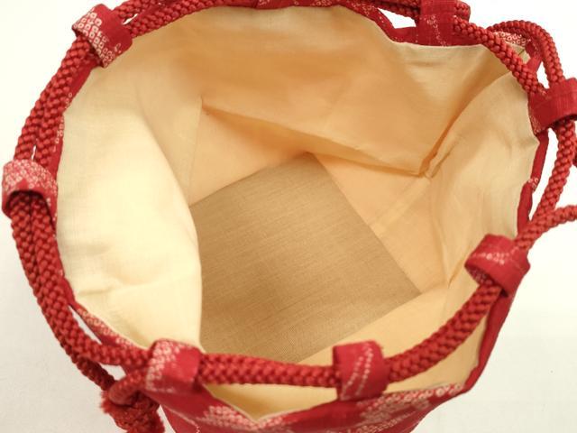 平和屋着物▼和装小物　和装バッグ　巾着まとめて５点　辻ヶ花　飛鶴　花蝶文　縮緬　袴　浴衣　逸品　CABJ1540ju