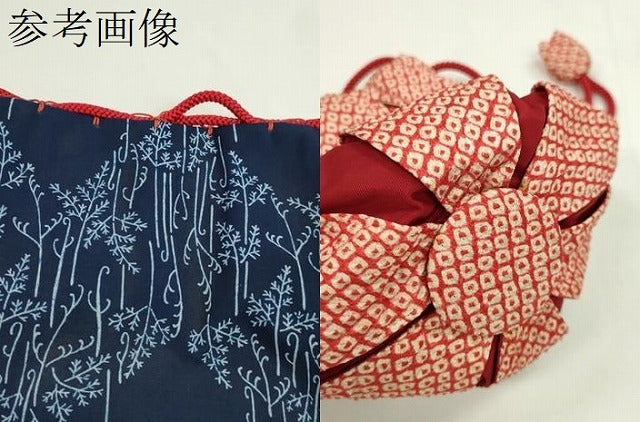 平和屋着物▼和装小物 和装バッグ 巾着まとめて５点 切嵌吉祥花文 枝花文 金襴 絞り 金銀糸 袴 浴衣 逸品 CABJ1541ju