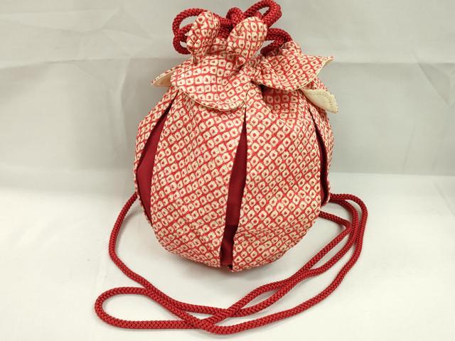 平和屋着物▼和装小物 和装バッグ 巾着まとめて５点 切嵌吉祥花文 枝花文 金襴 絞り 金銀糸 袴 浴衣 逸品 CABJ1541ju