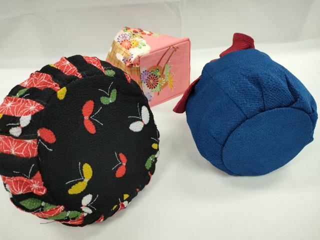平和屋着物▼和装小物　和装バッグ　巾着まとめて５点　麻の葉蝶文　籬花文　縮緬　金彩　袴　浴衣　未使用あり　逸品　CABJ1544ju