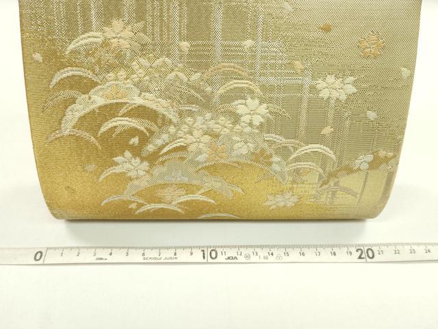 平和屋着物▼和装小物　和装バッグまとめて３点　ハンドバッグ　佐賀錦　雪芝花文　流水文　金銀糸　逸品　CABJ1550ju