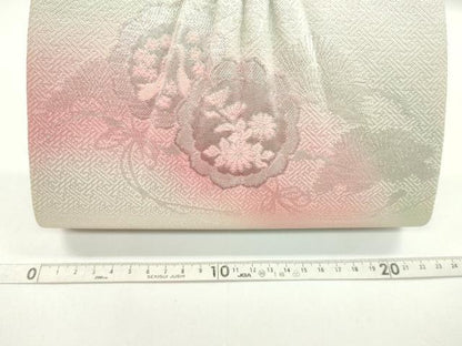 平和屋着物▼和装小物　和装バッグまとめて３点　ハンドバッグ　佐賀錦　鏡裏鶴花文　流水草花文　金銀糸　逸品　CABJ1556ju
