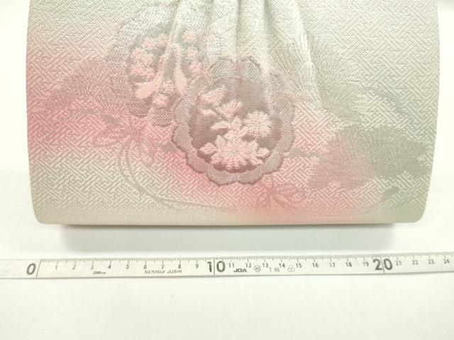 平和屋着物▼和装小物　和装バッグまとめて３点　ハンドバッグ　佐賀錦　鏡裏鶴花文　流水草花文　金銀糸　逸品　CABJ1556ju