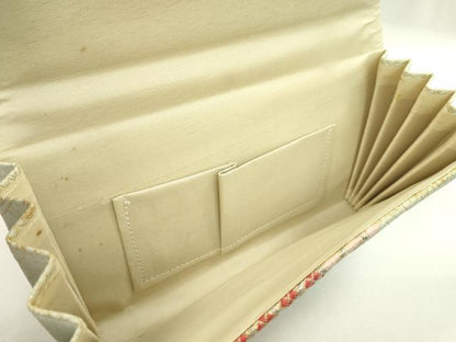 平和屋着物▼和装小物　和装バッグまとめて３点　ハンドバッグ　佐賀錦　菱文　梅松庭園風景文　金銀糸　逸品　CABJ1568ju