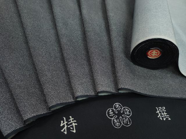 平和屋着物●江戸小紋　反物　鮫小紋柄　五泉　着尺　逸品　未使用　CABJ1596ju