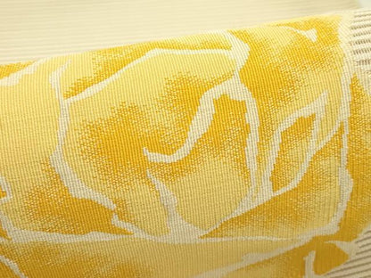 平和屋着物＊夏物　八寸名古屋帯　絽綴れ　薔薇　銀糸　正絹　逸品　未使用　CABJ1605rv