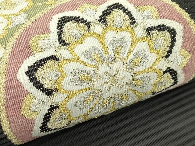 平和屋着物＊夏物　八寸名古屋帯　絽綴れ　正倉院花文　金銀糸　正絹　逸品　未使用　CABJ1607rv