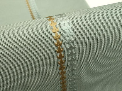 平和屋着物＊夏物　本場筑前博多織　八寸名古屋帯　間道　正絹　逸品　CABJ1612rv