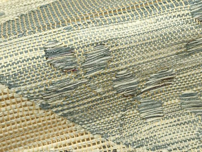平和屋着物＊夏物　八寸名古屋帯　草花霞文　正絹　逸品　CABJ1616rv