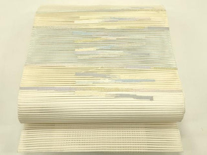 平和屋着物＊夏物　八寸名古屋帯　絽綴れ　霞文　金銀糸　正絹　逸品　未使用　CABJ1620rv