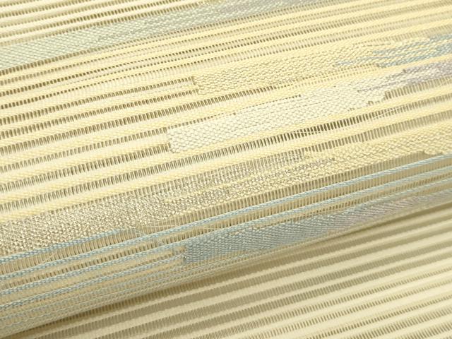 平和屋着物＊夏物　八寸名古屋帯　絽綴れ　霞文　金銀糸　正絹　逸品　未使用　CABJ1620rv