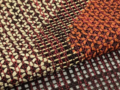平和屋着物＊夏物　八寸名古屋帯　羅　抽象文　正絹　逸品　CABJ1626rv