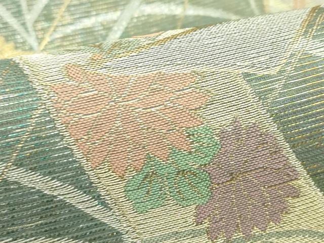 平和屋着物＊夏物　六通柄袋帯　風鈴　金銀糸　正絹　逸品　CABJ1652rv