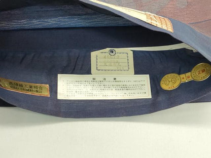 平和屋着物＊夏物　西陣　じゅらく謹製　太鼓柄袋帯　辻が花讃歌　金糸　証紙付き　正絹　逸品　未使用　CABJ1655rv