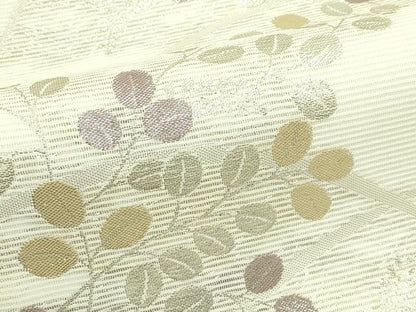 平和屋着物＊夏物　六通柄　京袋帯　芝草萩文　金銀糸　CABJ1658rv