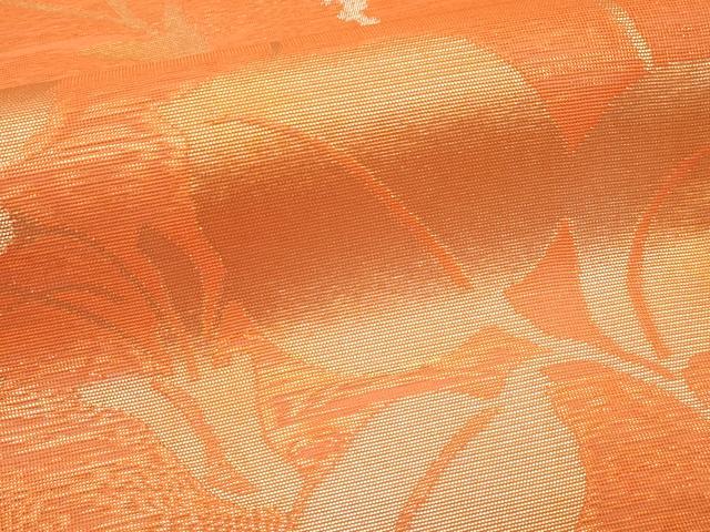 平和屋着物＊夏物　六通柄袋帯　草木文　金銀糸　正絹　逸品　CABJ1660rv
