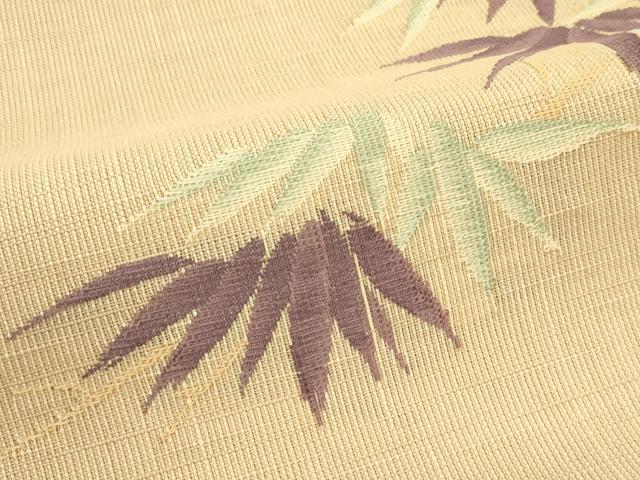 平和屋着物＊夏物　八寸名古屋帯　笹　CABJ1666rv