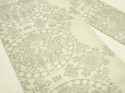 平和屋着物＊夏物　九寸名古屋帯　狩猟文　正絹　逸品　CABJ1671rv