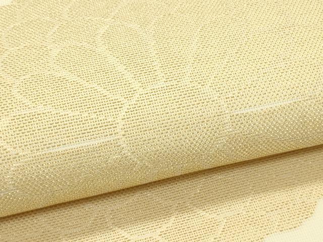 平和屋着物＊夏物　全通柄　九寸名古屋帯　菊　金糸　正絹　逸品　未使用　CABJ1674rv