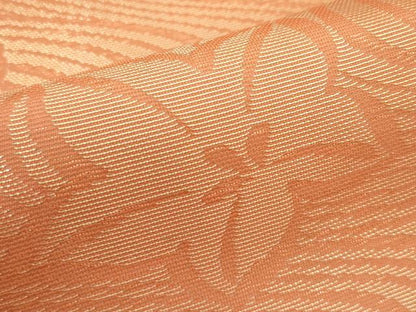 平和屋着物＊夏物　九寸開き名古屋帯　流水花文　金銀糸　正絹　逸品　CABJ1677rv