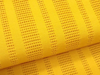 平和屋着物＊夏物　八寸名古屋帯　間道　山吹色　CABJ1689rv