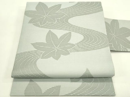 平和屋着物＊夏物　九寸名古屋帯　竜田川　正絹　逸品　未使用　CABJ1696rv