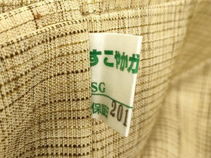 平和屋着物＊夏物　九寸名古屋帯　抽象文　金通し地　正絹　逸品　未使用　CABJ1699rv