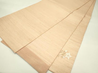 平和屋着物＊夏物　太鼓柄袋帯　すくい織　桔梗　金銀糸　正絹　逸品　未使用　CABJ1712rv