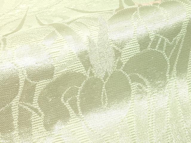 平和屋着物＊夏物　六通柄袋帯　杜若　銀糸　正絹　逸品　CABJ1713rv