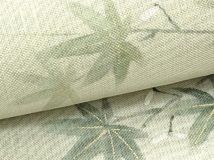 平和屋着物＊夏物　太鼓柄袋帯　楓　黒地　金彩　正絹　逸品　CABJ1720rv